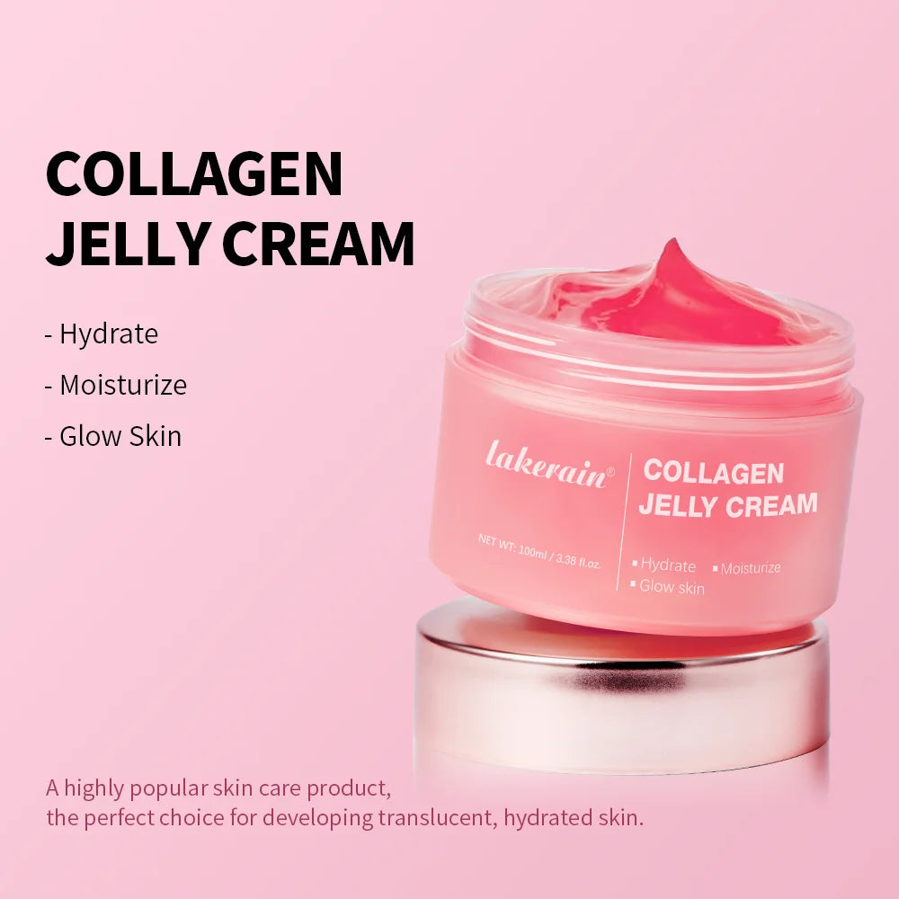 Medicube Collagen Jelly Cream Enhances Skin Barrier Moisture 24-hour Facial Shine Natural Ingredient Korean Face Care Products